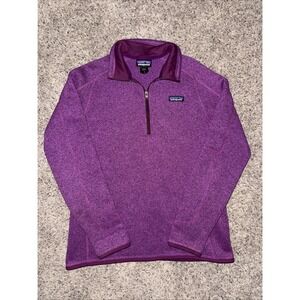 Patagonia Fleece Better Sweater 1/4 Zip Jacket Sweatshirt Purple Size Large